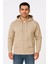 Erkek Üç Iplik Kapüşonlu Tam Fermuarlı Kanguru Çepli Sweatshirt Hoodie 1