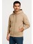 Erkek Üç Iplik Kapüşonlu Tam Fermuarlı Kanguru Çepli Sweatshirt Hoodie 3
