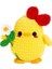 Çiçekli Sarı Civciv Amigurumi Organik Oyuncak 1