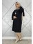 Kadın Taş ve Kolye Detaylı Tesettür Tunik 1