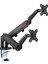 GO-5350 Dual Monitor Arm, Gas Spring Adjustable Stand For 43 To 81 cm Screens, 9 kg Load Per Arm, 180° Rotation Stop, Detachable Vesa Mount, Cable Management System - Black 1