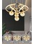 Octavia Kumandalı 3 Renk Işık Özellikli Modern Gold Kaplama Sarkıt LED Avize Salon Avize 2