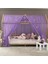 Lila Çift Perdeli Montessori Yatak Cibinliği 7