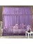 Lila Çift Perdeli Montessori Yatak Cibinliği 9