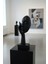 Soyut Yüz ve El Sanat Heykeli (Siyah) - Modern Ev Dekorasyonu Objesi 3