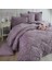 Wellsoft Jakarlı Çift Kişilik Uyku Seti Babil V5 Lila 1