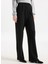 Yüksek Bel Loose Fit Siyah Kadın Pantolon PBF5WL-PNT9526 3