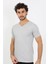 Erkek V Yaka Gri Penye Atlet 3