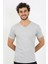 Erkek V Yaka Gri Penye Atlet 4