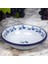 Inci Emaye Kase, Çukur Tabak, Çorba Kasesi, Yemek Tabağı 20 cm (Mavi-Gül Motifli) 2