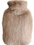 Sıcak Su Torbası Yan Cepli Bej Peluş Termofor 27X17X2CM 1 Litre 1