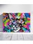 Gözlüklü Renkli Kedi Pop Art Kanvas Tablo 1