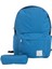 Hsr Ortopedik Su Geçirmez Leptop Bölmeli Hafif Günlük ve Okul Sırt Çantası ve Kalemlik (Mavi) 1