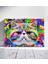 Renkli Kedi Portresi Pop Art Tabloları Kanvas Tablo 1