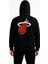 Üç Iplik Kapüşonlu Ön ve Arka Baskılı Sweatshirt Hoodie - Siyah 3