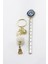 Gold Halkalı G Harfi Böğürtlen Salkım Püsküllü Küçük Anahtarlık, Hediyelik Çanta Süsü 5