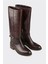 Kahve Deri Kadın Çizme 2