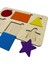 Renkli Keçe Kaplı Ahşap Şekiller Puzzle, Eğitici Bulmaca, Öğrenme ve Oyun Keyfi 7