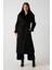Ella Kadın Siyah Yün Karışımlı Kaban 5BGL027125A-JBLK 1