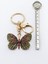 Renkli Parlak Taşlı Kelebek Figürlü Anahtarlık, Hediyelik Anahtarlık 5