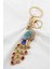 Renkli Parlak Taşlı Tavus Kuşlu Anahtarlık, Hediyelik Anahtarlık 5