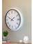 52 cm Beyaz Modern Duvar Saati 4