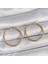 316 Çelik Gold Renk 27 mm Halka Model Kadın Küpe 1