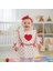 Kız Bebek Kalpli Fırfırlı Elbise 1