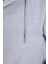 Unisex Relax Fit Rahat Kesim Pamuklu Içi Polarlı Çift Cepli Tam Fermuarlı Gri Kapüşonlu Sweatshirt 7