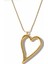 Çelik Büyük Kalp Kolye Altın Rengi Yılan Zincir Kararmaz Takı 1