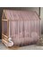 Pastel Pembe Çift Perdeli Montessori Yatak Cibinliği 4