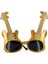 Bfs Altın Renk Rockn Roll Gitar Şekilli Parti Gözlüğü 15X15 cm 2
