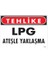 Lpg Ateşle Yaklaşma Uyarı Levhası 25X35 KOD:757 1