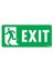 Exit Sol Uyarı Levhası 17,5X25 KOD:950 1
