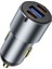 WI-CC032 Nano Pro Dual Type-C + Usb-A Hızlı Şarj Akım Korumalı Araç Şarj Aleti Pd Qc3.0 60W Gri 5