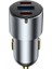 WI-CC032 Nano Pro Dual Type-C + Usb-A Hızlı Şarj Akım Korumalı Araç Şarj Aleti Pd Qc3.0 60W Gri 6