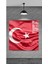 Cam Temperli Cam Tablo Türk Bayrağı Baskılı 1