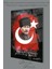 Atatürk Portresi Vatanını En Çok Seven Görevini En Iyi Yapandır Cam Tablo Duvar Dekoru, Hediyelik 3