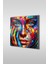 Pop Art Kadın Sanatsal Kare Cam Tablo 1