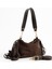 Süet Acı Kahve Kadın El ve Omuz Çantası 1