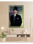 Sarı Çerçeve Görünümlü Atatürk Cam Tablo 2