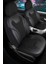 Opel Vectra C Deri Detaylı Oto Koltuk Kılıfı Ön Arka Set Siyah Siena Seri Scr 1