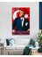 Mustafa Kemal Atatürk Portresi Cam Tablo 3
