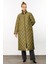 Paris Hafif Elyaf Yalıtımlı Baharlık Trençkot Kap Kaban-Yeşil 7