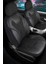Fiat Bravo Deri Detaylı Oto Koltuk Kılıfı Ön Arka Set Siyah Beyaz Siena Seri Scr 1