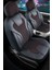 Alfa Romeo 147 Deri Detaylı Oto Koltuk Kılıfı Ön Arka Set Siyah Kırmızı Siena Seri Scr 1