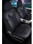 Volvo XC70 Deri Detaylı Oto Koltuk Kılıfı Ön Arka Set Siyah Mavi Siena Seri Scr 2
