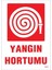 Yangın Hortumu Uyarı Levhası 25X35 KOD:864 1