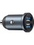 WI-CC031 Nano Lite Serisi Dual Usb-A Hızlı Şarj Özellikli Araç Şarj Aleti Pd 12W Gri 2