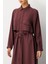 Soft Modal(%90) Içerik Aller Detay Kap Elbise Ferace-Bordo 5